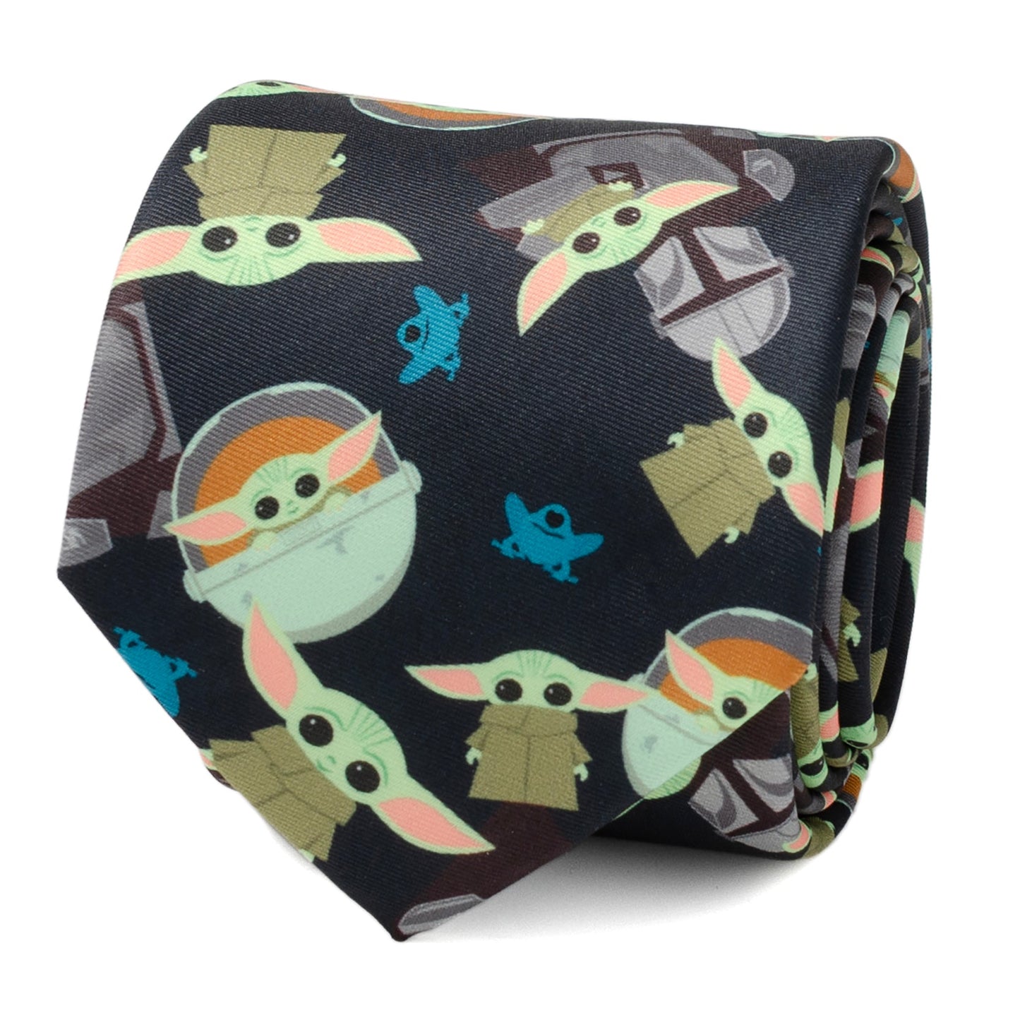 Star Wars Mando Grogu Navy Men's Tie