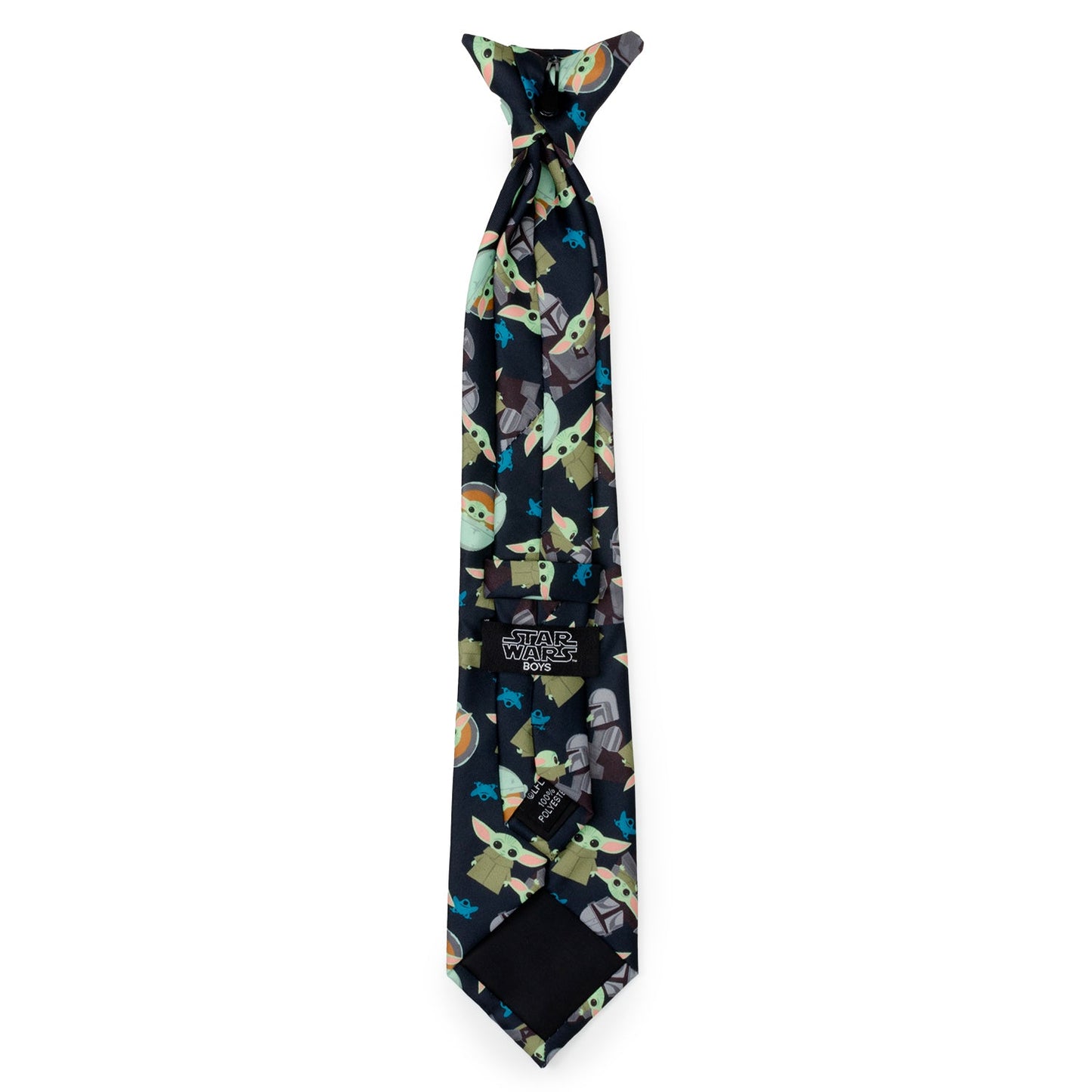 Star Wars Mando Grogu Navy Boy's Tie