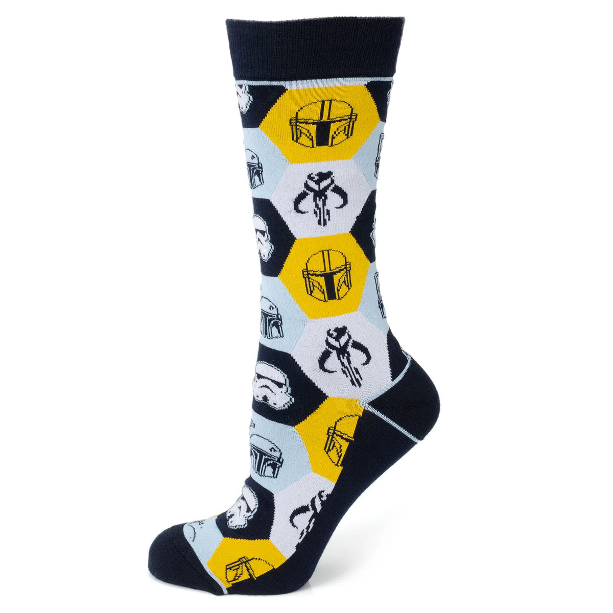 Star Wars Mandalorian and Mythosaur Dress Socks and Lapel Pin Gift Set