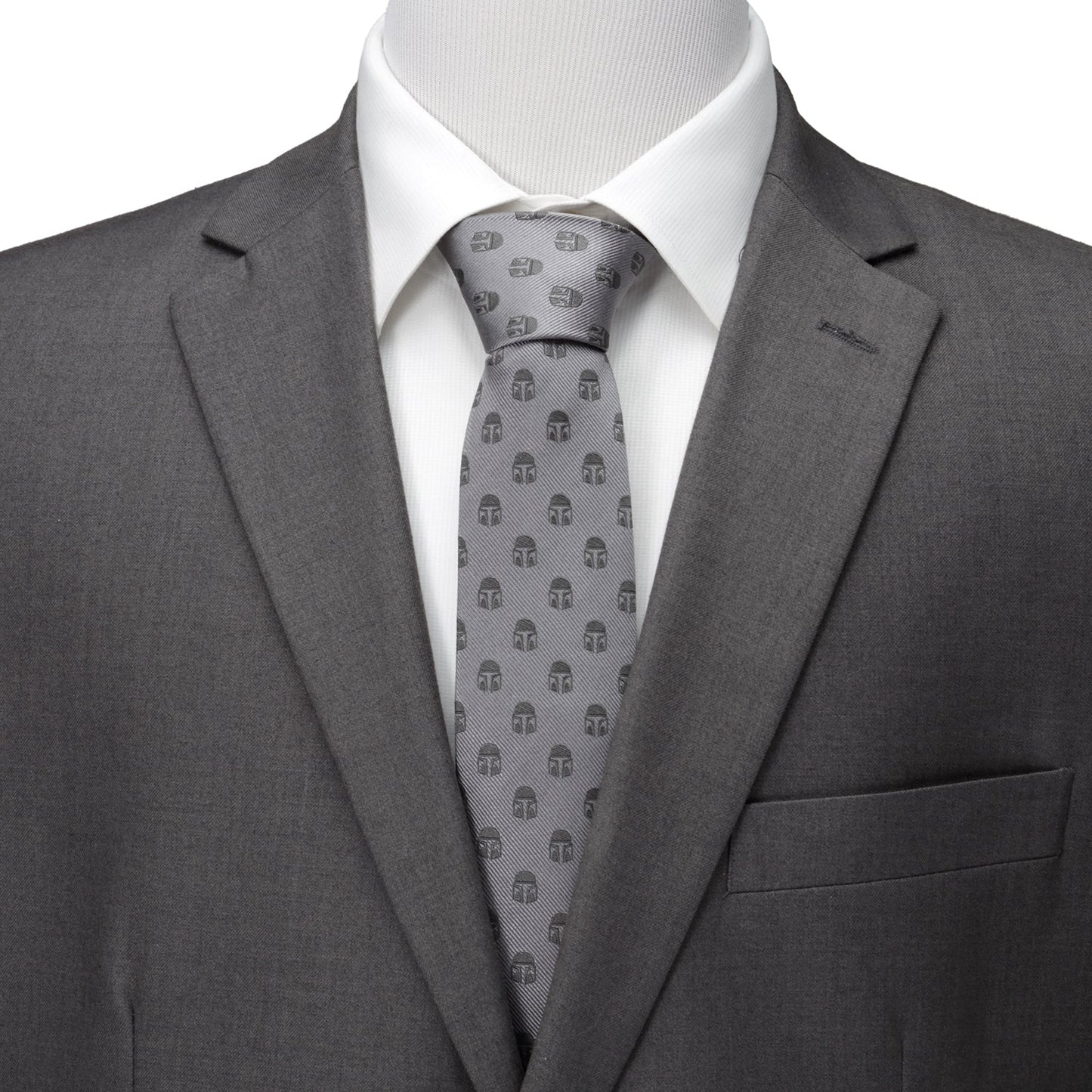 Star Wars Mandalorian Gray Tie