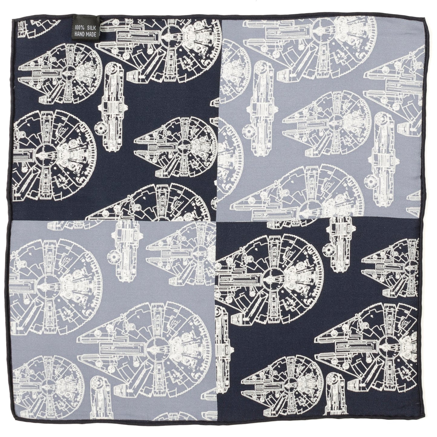 Star Wars Millennium Falcon Blue Pocket Square