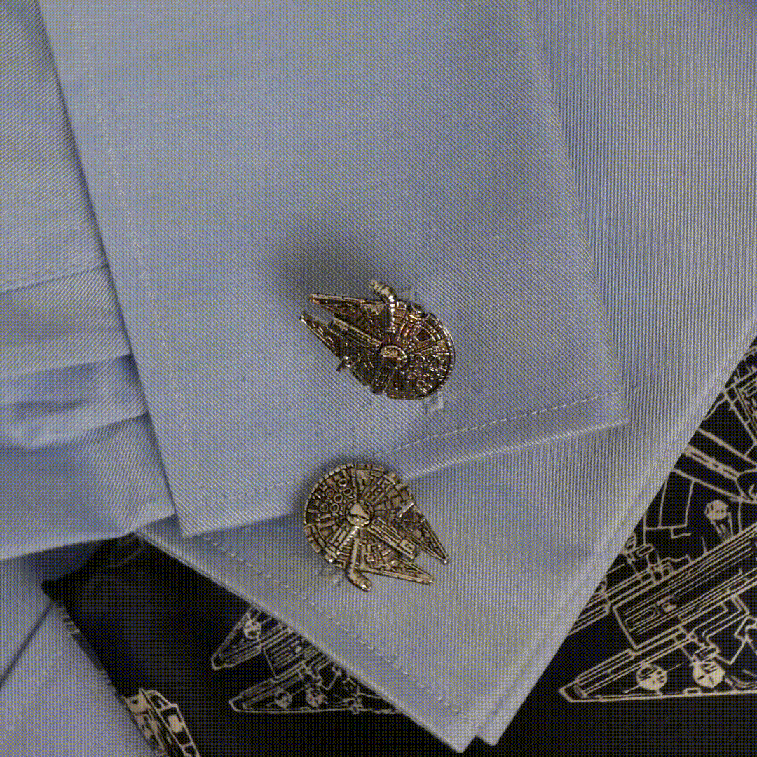 Star Wars Millennium Falcon 3D  Cufflinks