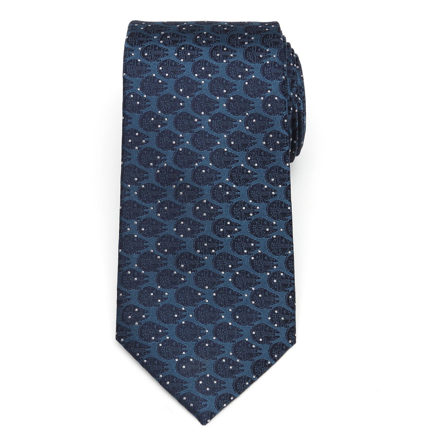 Star Wars Millennium Falcon Blue and White Dot Tie