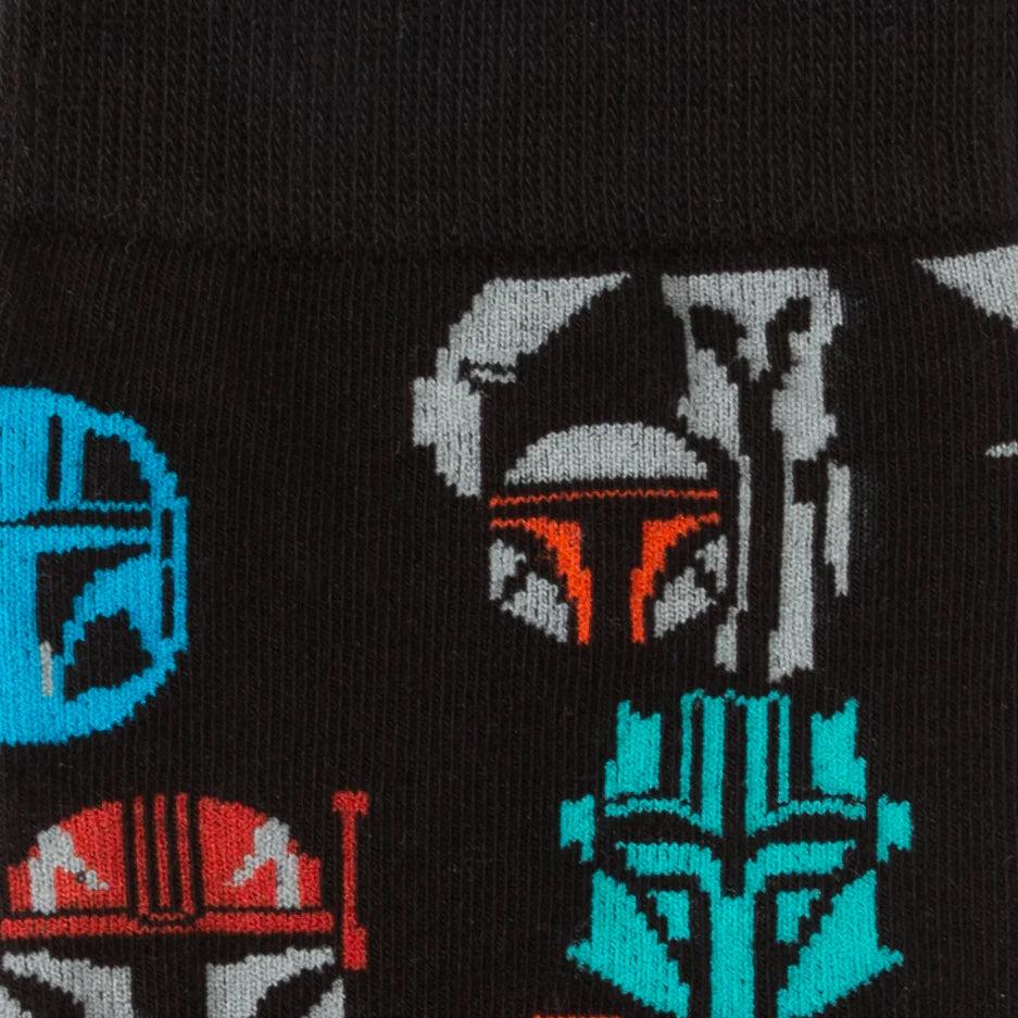 Star Wars Mandalorian and Mythosaur Multicolored Navy Dress Socks and Lapel Pin Gift Set
