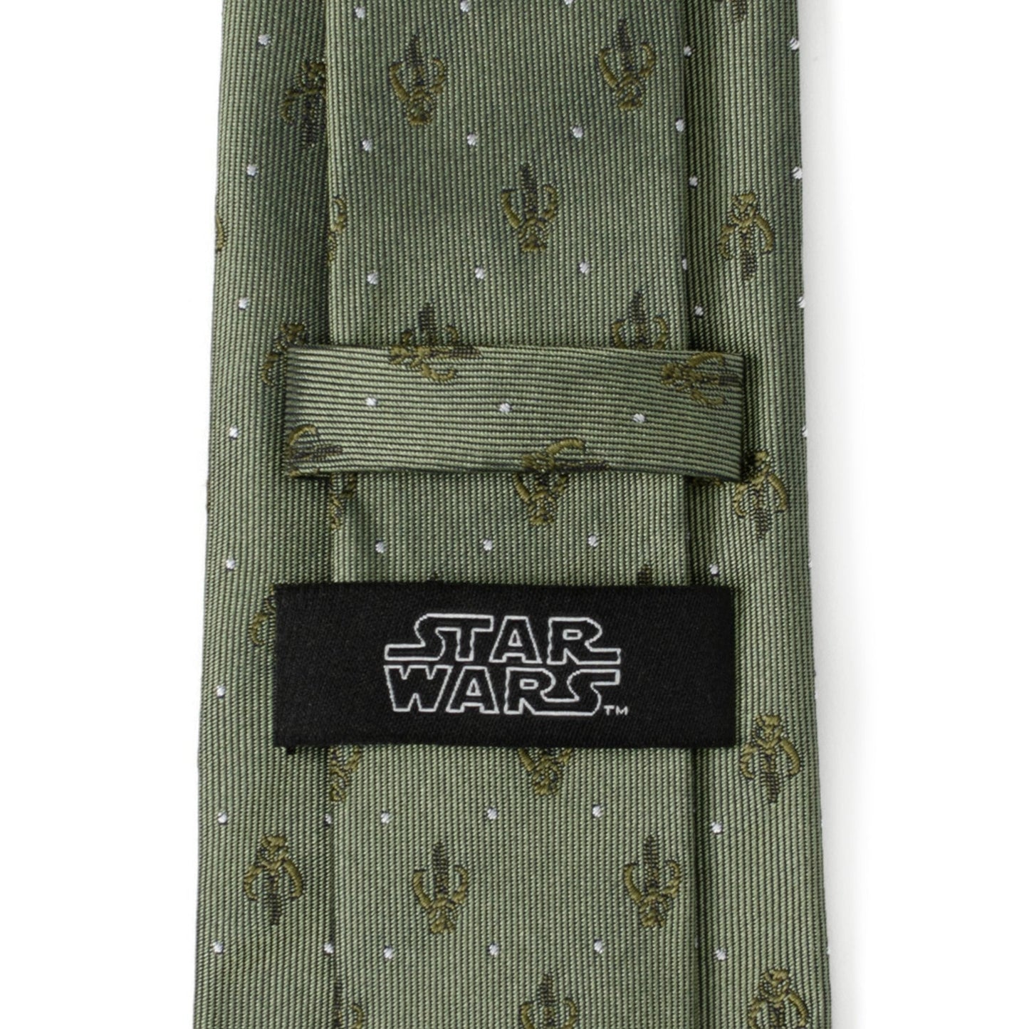 Star Wars Mandalorian Dotted Sage Green Tie
