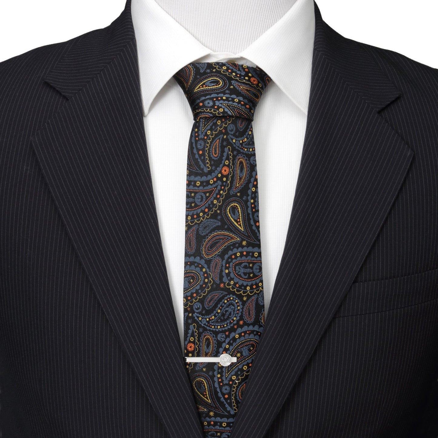 Star Wars Mandalorian Black Paisley Tie