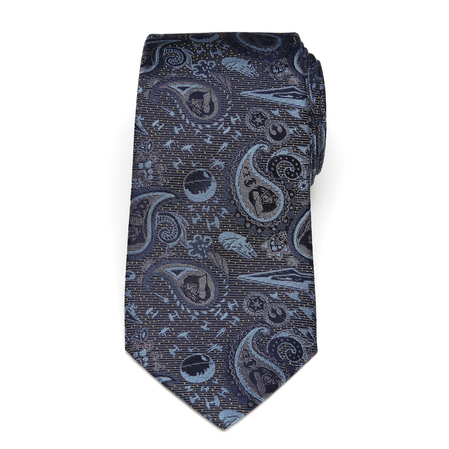Star Wars Darth Vader Blue and Gray Paisley Tie