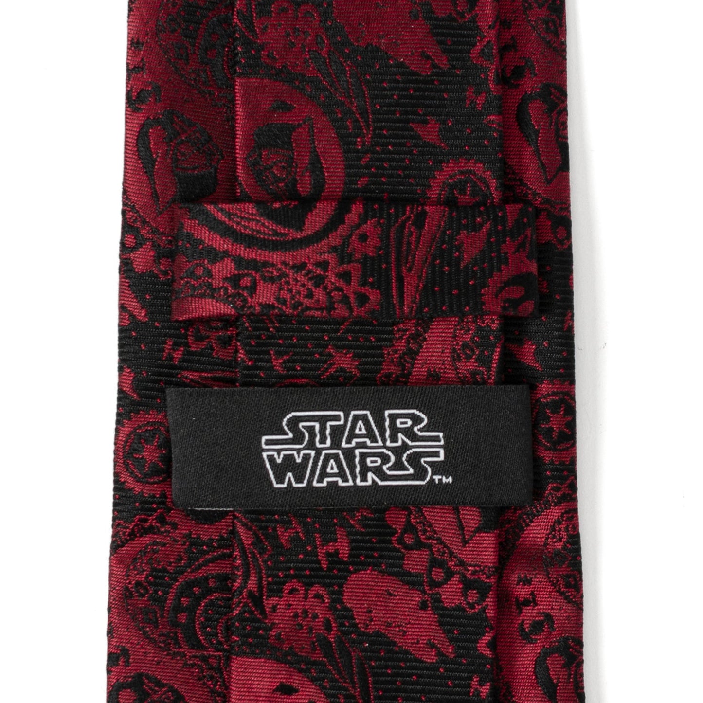 Star Wars Darth Vader Black and Red Paisley Tie