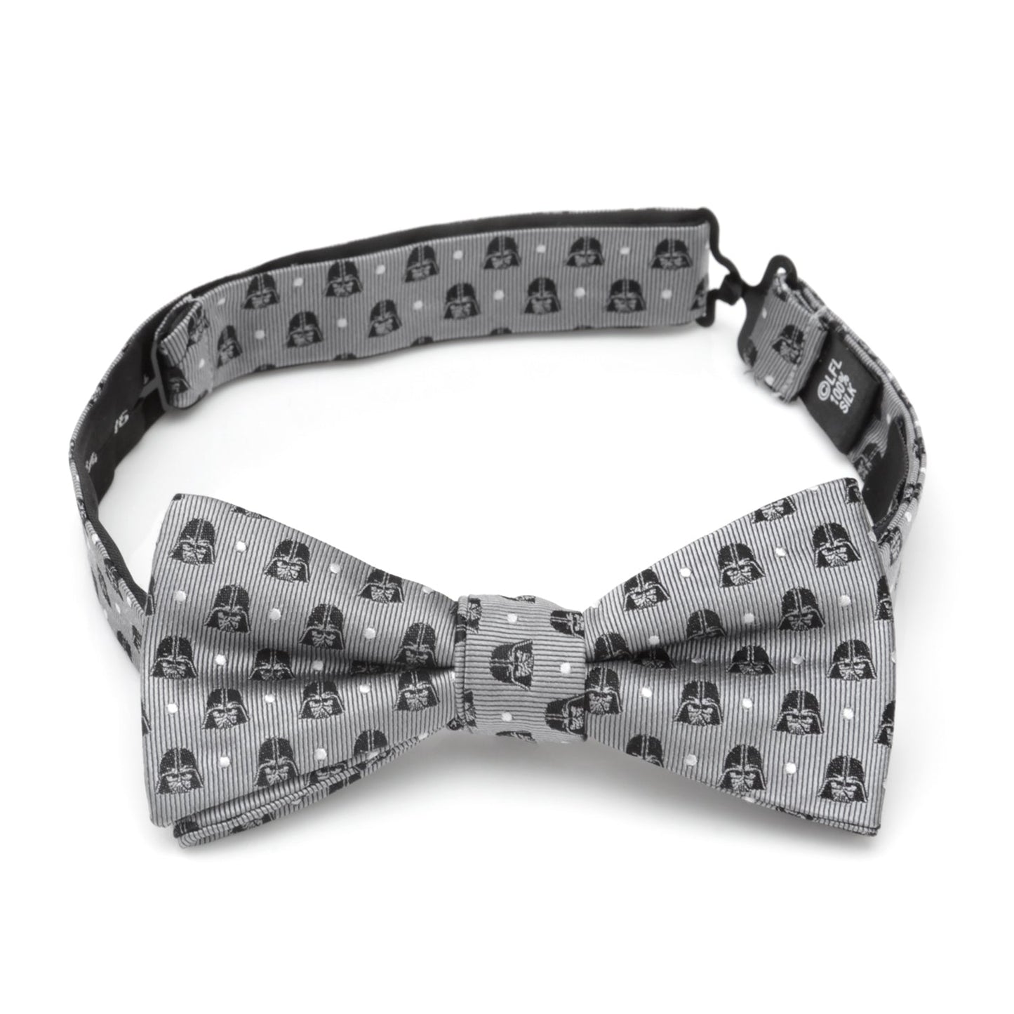 Star Wars Darth Vader Gray Polka Dot Bow Tie and Pocket Square Gift Set