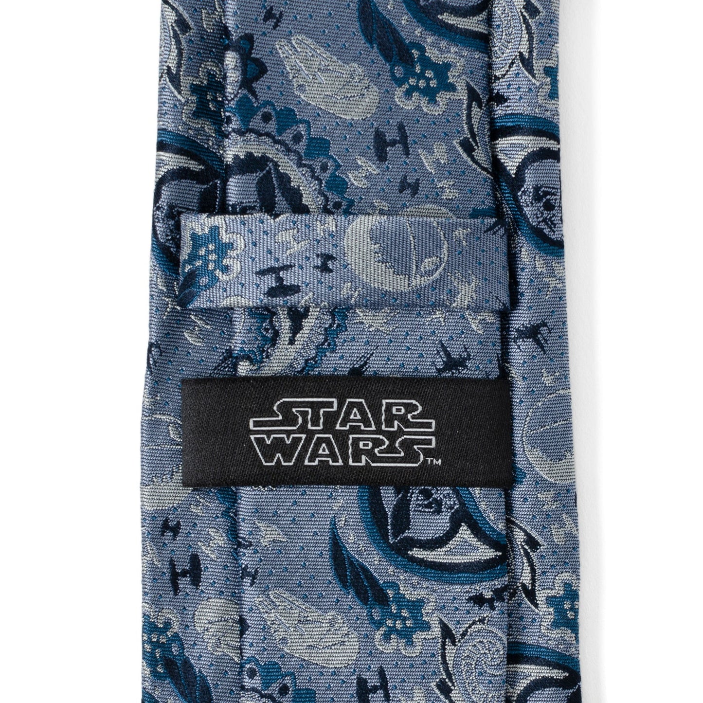 Star Wars Darth Vader Blue Tonal Paisley Tie