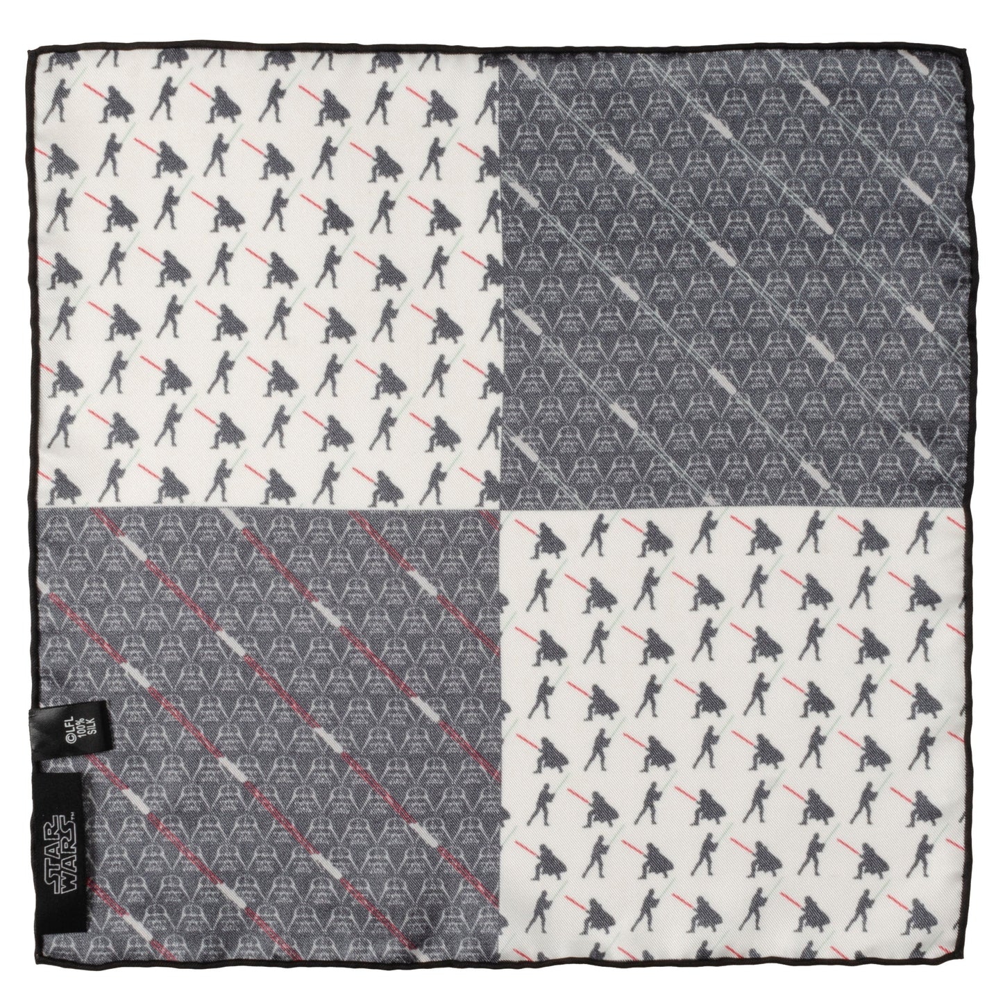 Star Wars Darth Vader and Luke Skywalker LIGHTSABER Battle Pocket Square