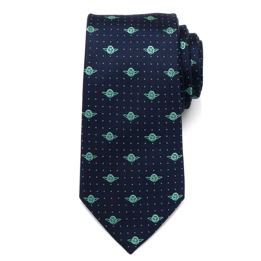 Star Wars Yoda Dotted Navy Tie