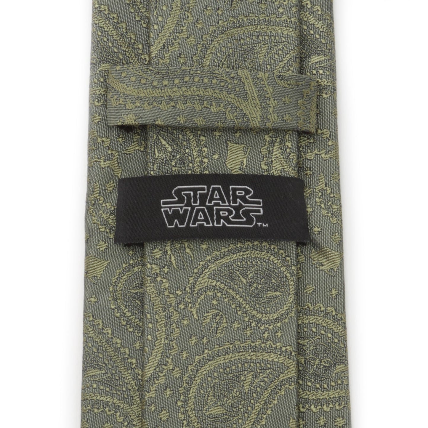 Star Wars Yoda Sage Green Silk Tie