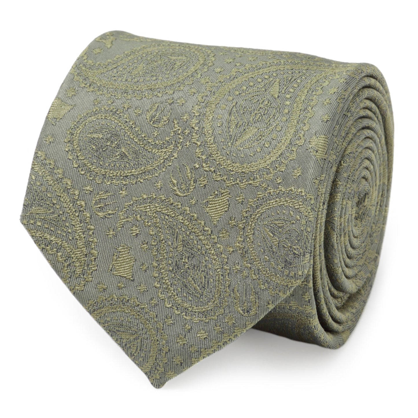 Star Wars Yoda Sage Green Silk Tie
