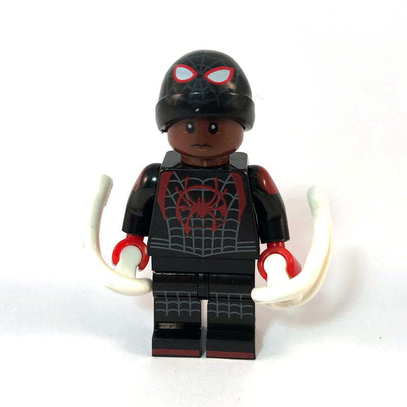 Marvel Lego Custom Minifigure - Miles Morales (Unmasked)