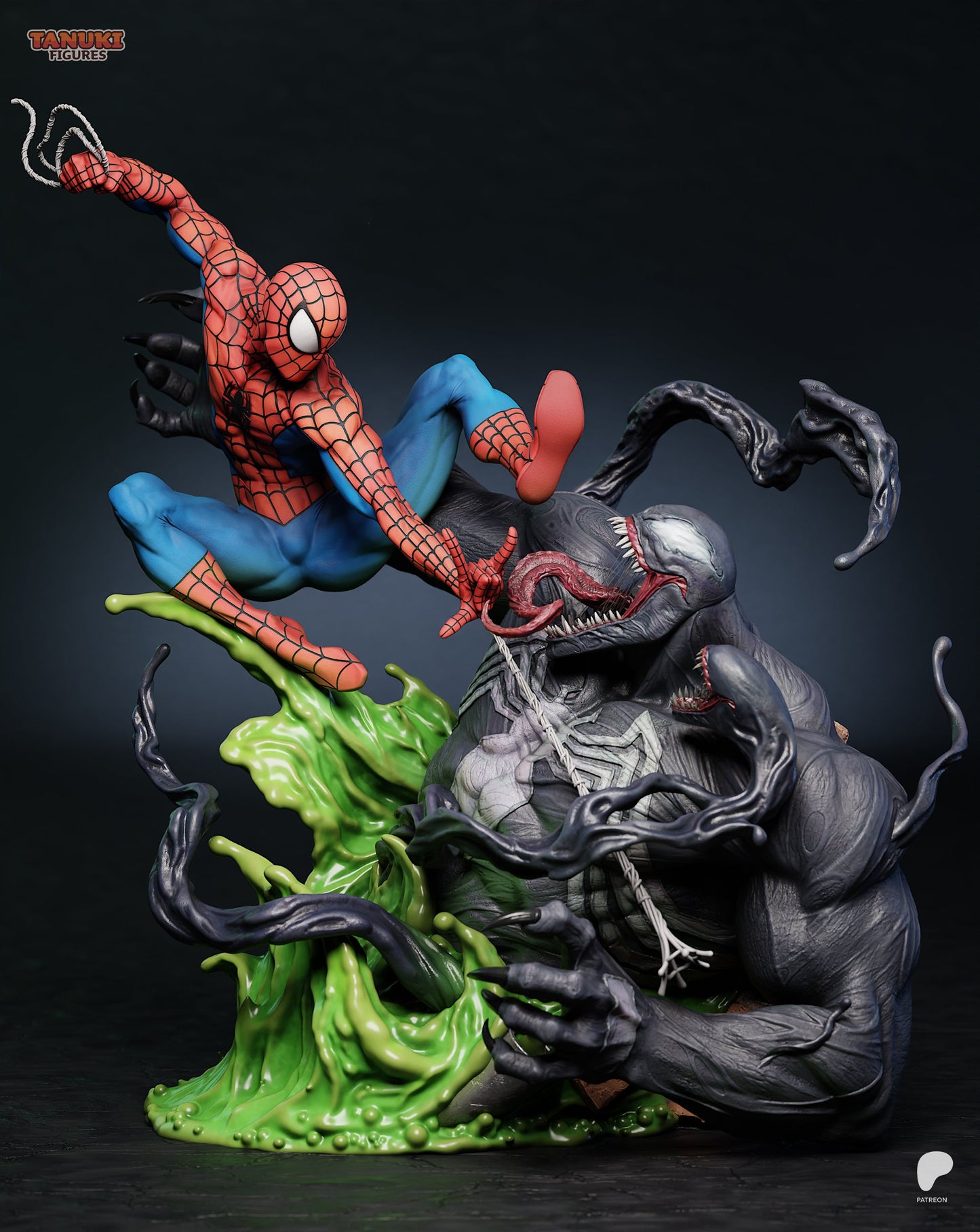 Marvel Comics Statue - Spider-Man x Venom (1:6 Scale & Bust)