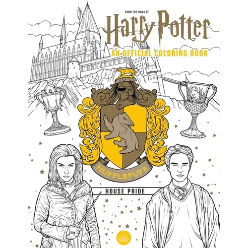 Harry Potter Paperback Book - Hufflepuff House Pride: The Official Coloring Book