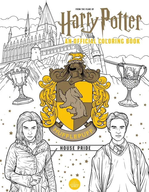 Harry Potter Paperback Book - Hufflepuff House Pride: The Official Coloring Book
