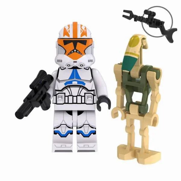 Star Wars Lego Custom Minifigure - 332nd Clone Trooper Company & Battle Droid
