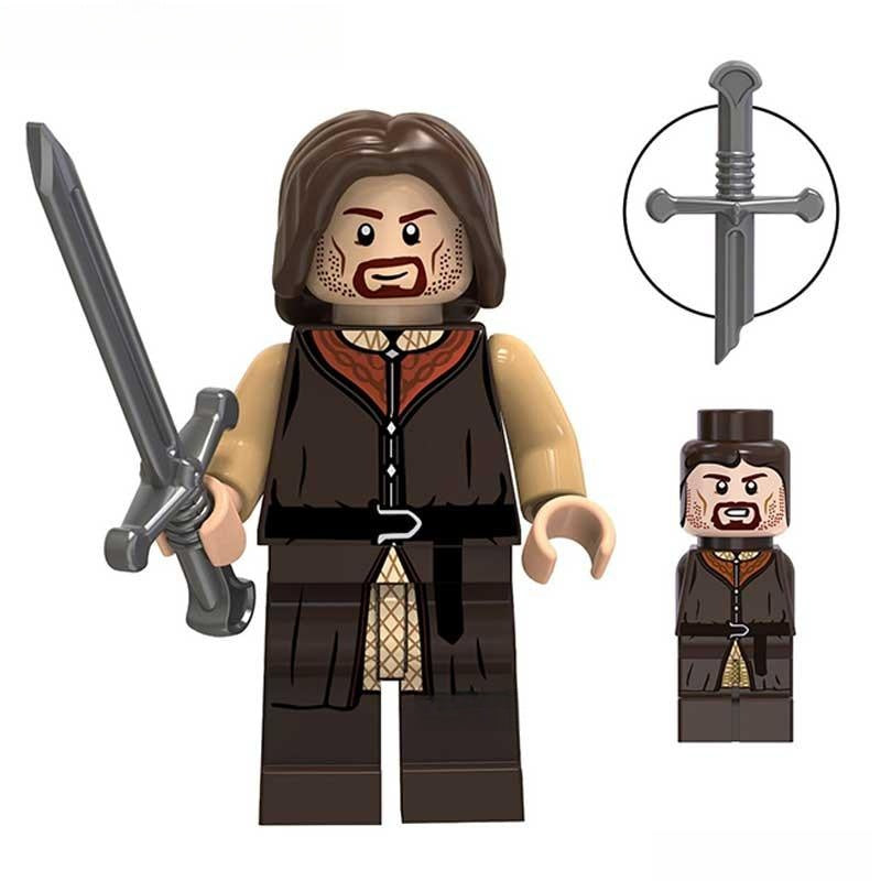 Movies Lego Custom Minifigure - Aragorn Lord of The Rings