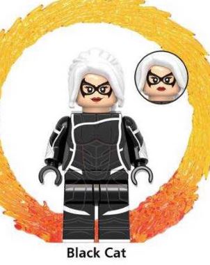 Marvel Lego Custom Minifigure - Black Cat