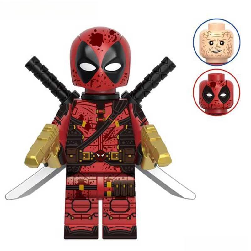 Marvel Lego Custom Minifigure - Battle Damaged Deadpool