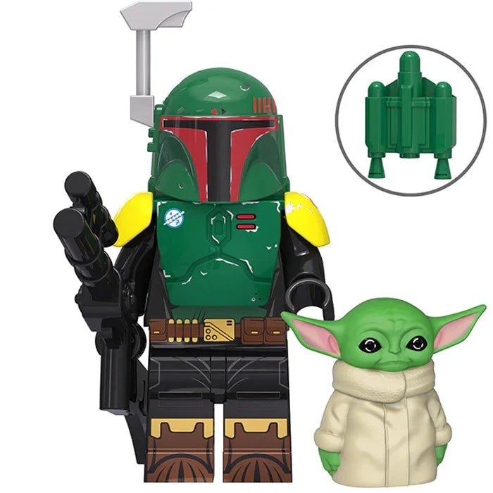 Star Wars Lego Custom Minifigure - Boba Fett & Grogu