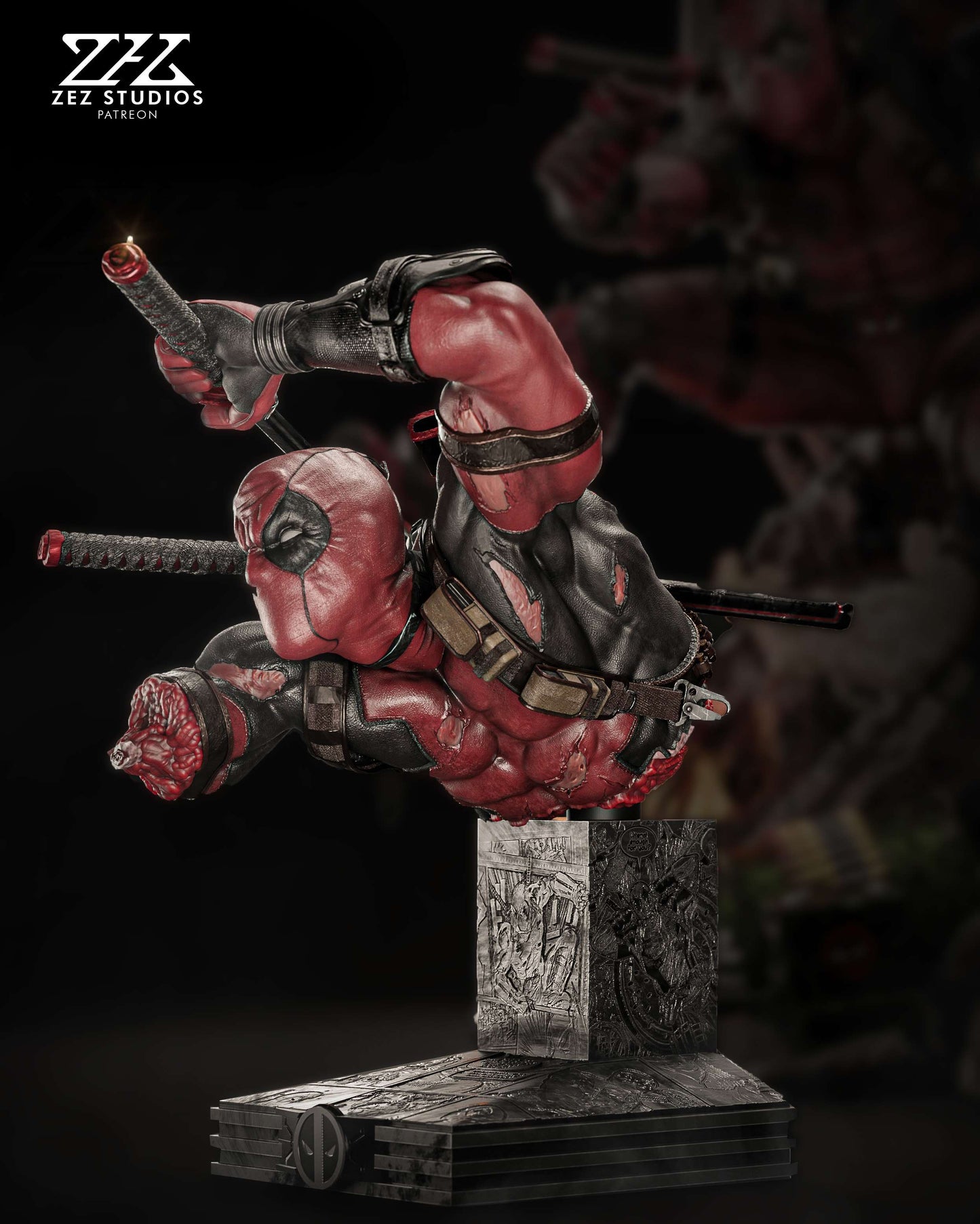 Marvel Comics Statue - Deadpool (1:4 Scale & Bust)