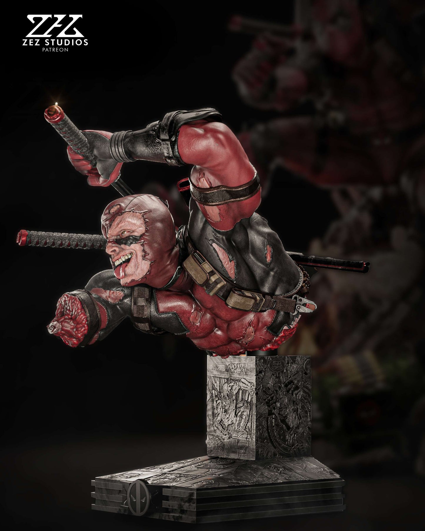 Marvel Comics Statue - Deadpool (1:4 Scale & Bust)