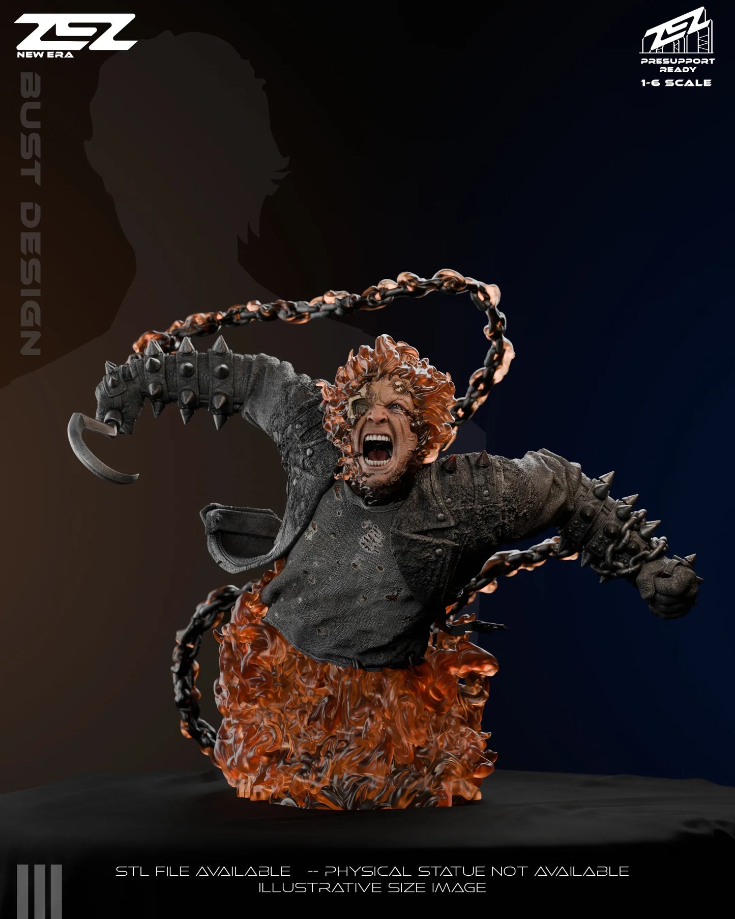 Marvel Comics Statue - Ghost Rider (1:6 Scale & Bust)