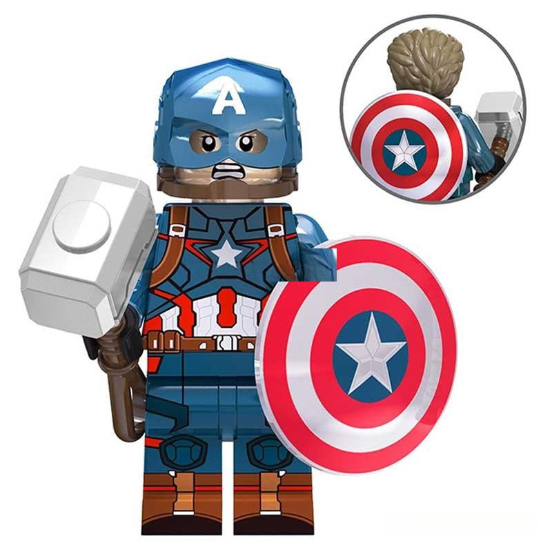 Marvel Lego Custom Minifigure - Captain America Steve Rogers 1