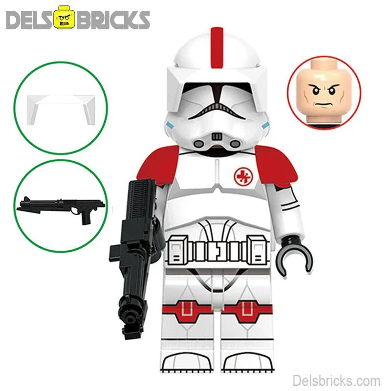 Star Wars Lego Custom Minifigure - Clone Trooper Medic