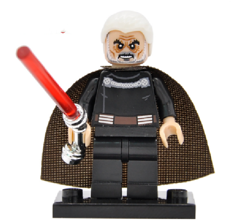 Star Wars Lego Custom Minifigure - Count Dooku (Film Version)