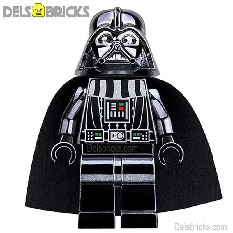 Star Wars Lego Custom Minifigure - Darth Vader (Metallic)