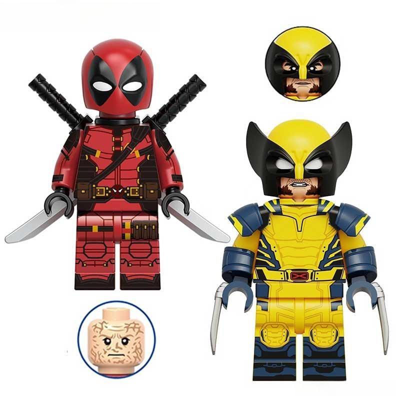 Marvel Lego Custom Minifigure Set 3 - Deadpool & Wolverine SET OF 2