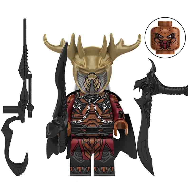 Movies Lego Custom Minifigure - Predator Badlands White Haired Elder