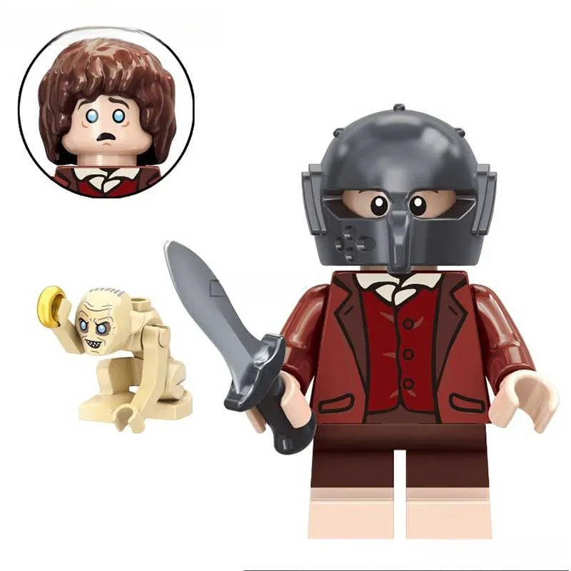 Movies Lego Custom Minifigure - Frodo Baggins Lord of The Rings 2