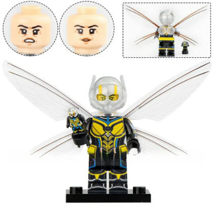 Marvel Lego Custom Minifigure - The Wasp (Film Version)