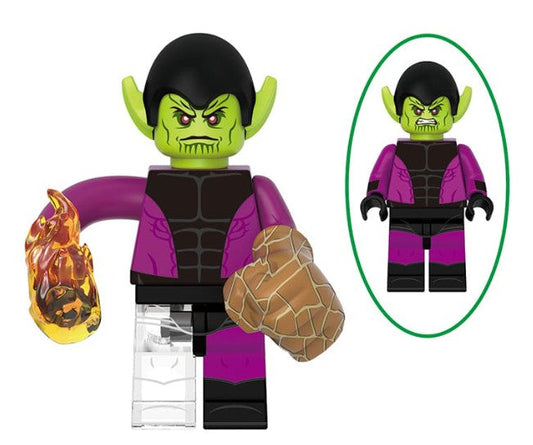 Marvel Lego Custom Minifigure - Super Skrull