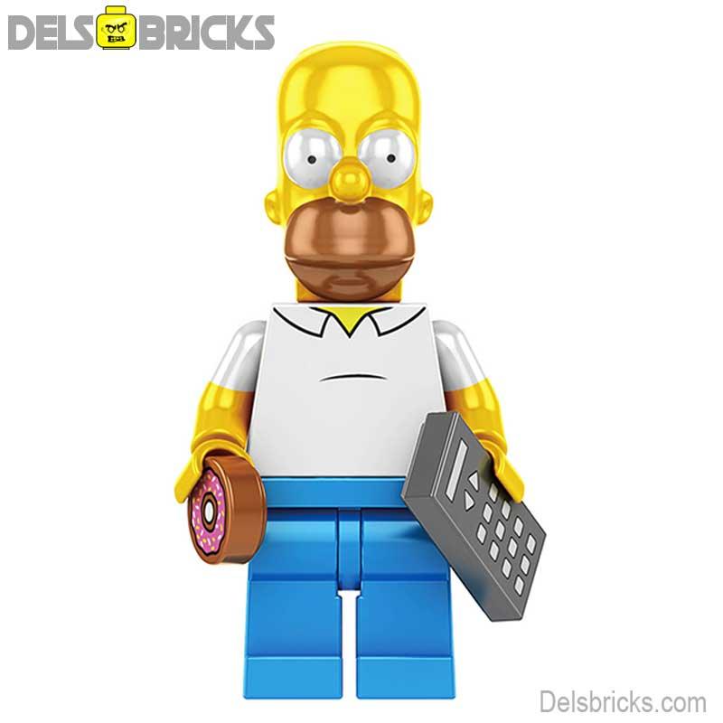 Simpsons Lego Custom Minifigure - Homer Simpson