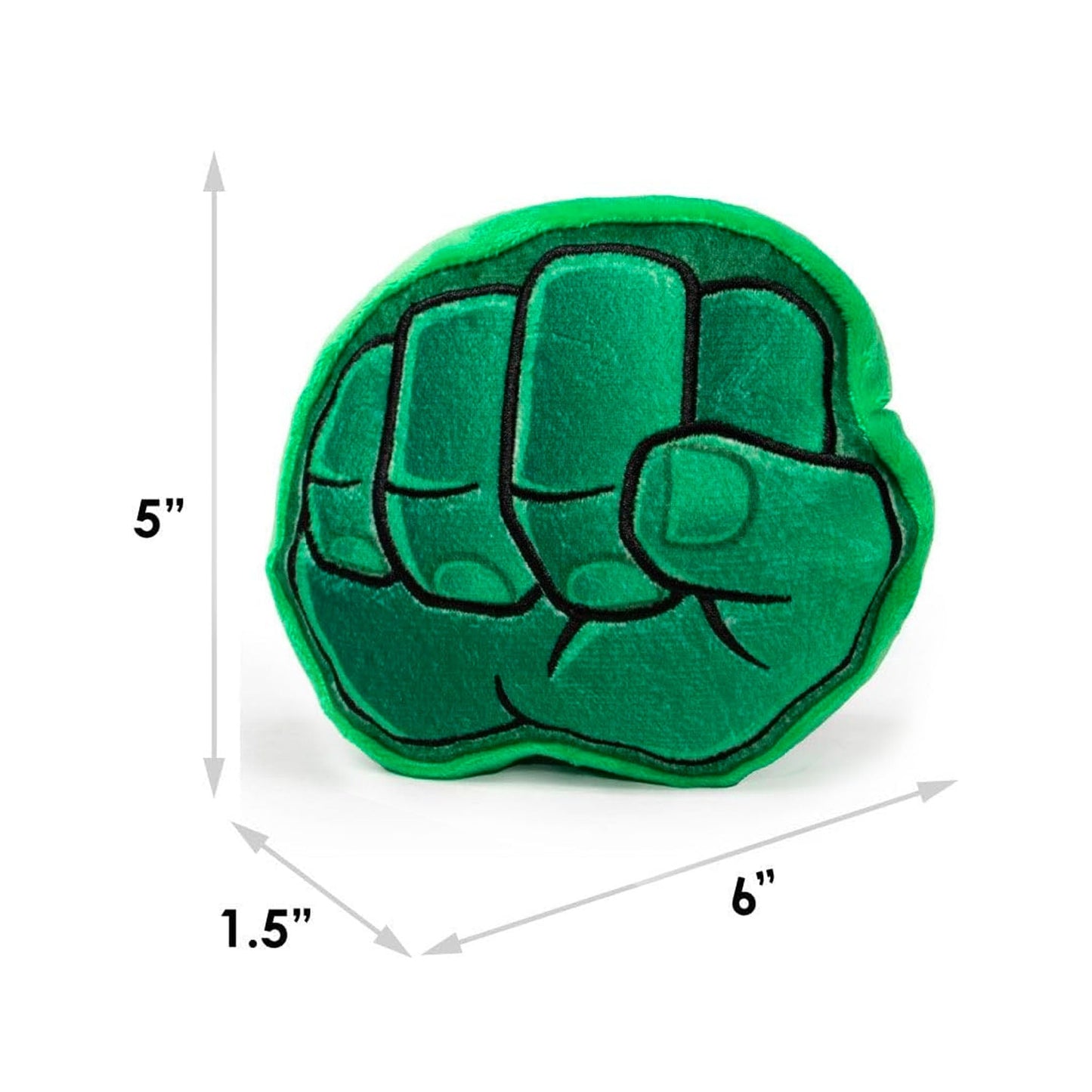 Marvel Hulk Fist Squeaky Plush Dog Toy