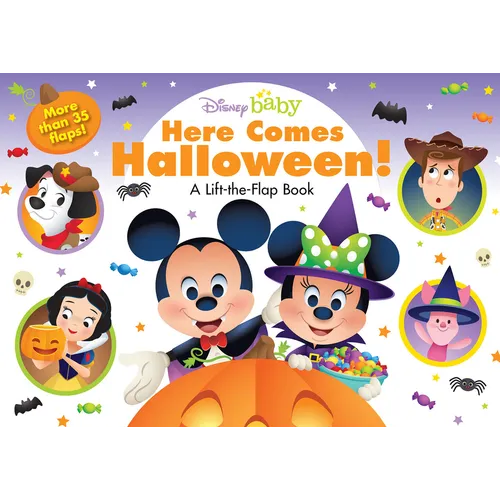 Disney Board Book - Disney Baby: Here Comes Halloween!: A Lift-The-Flap Book