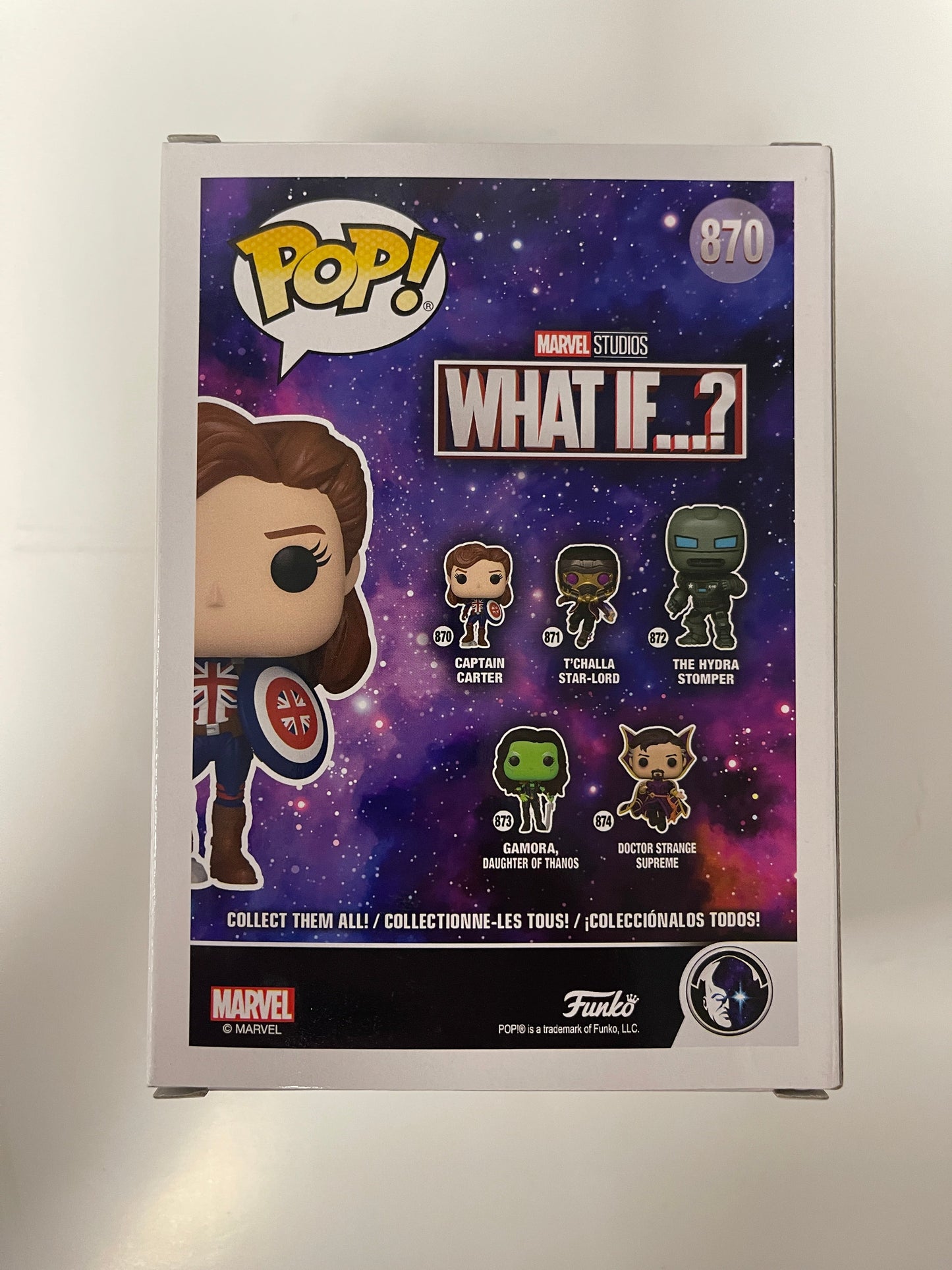 Marvel Funko Pop! - Captain (Britain) Carter #870 What If? Disney+