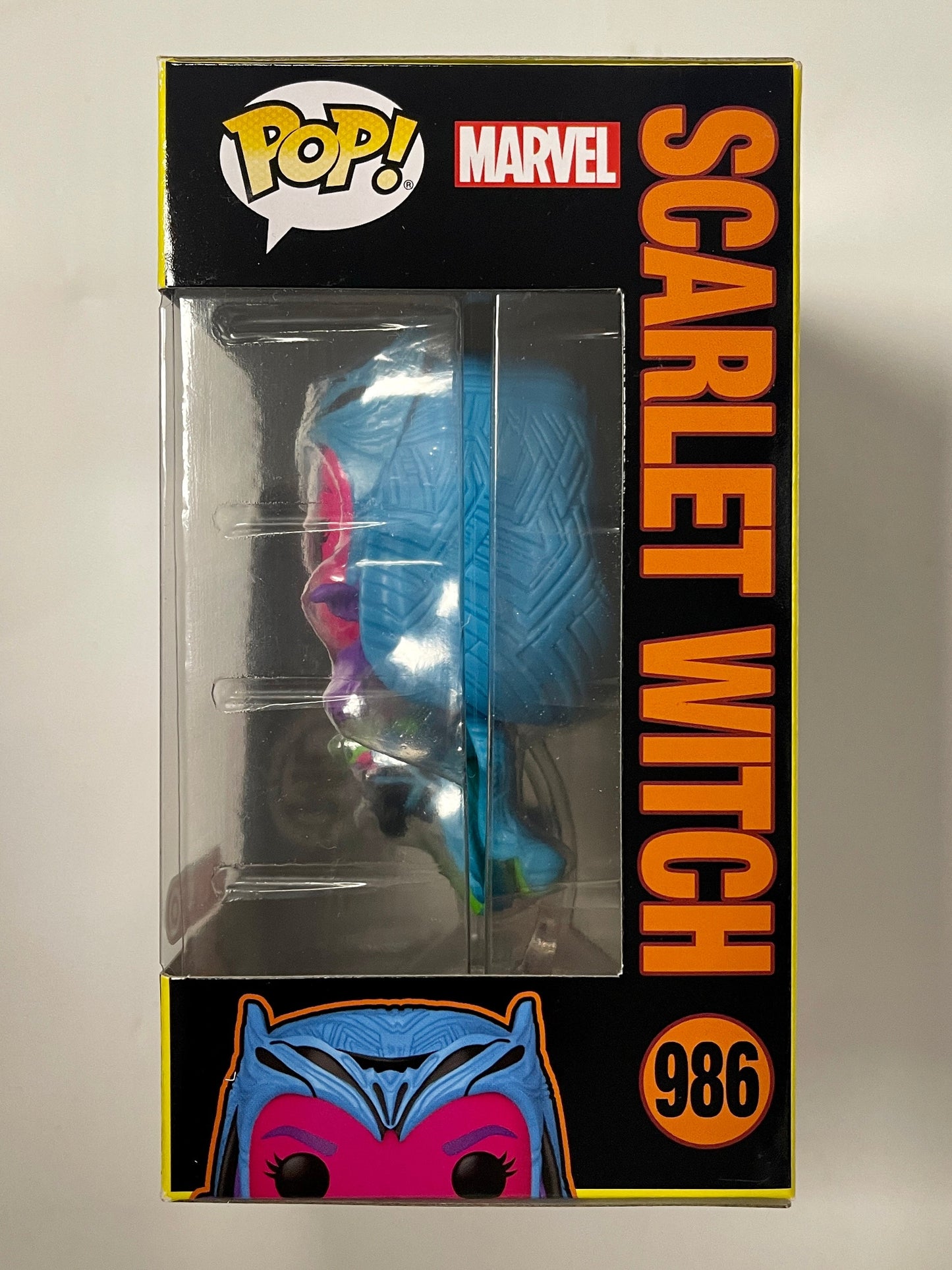 Marvel Funko Pop! - Scarlet Witch Levitating #986 WandaVision 2022 Exclusive Black Light