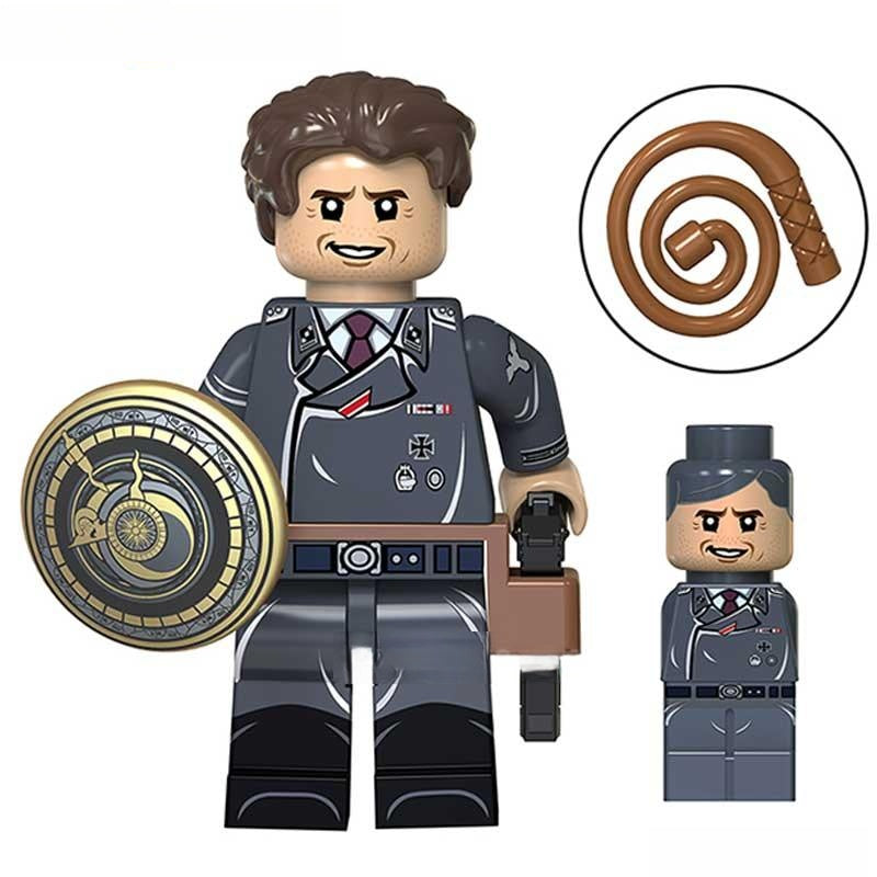 Indiana Jones Lego Custom Minifigure - Indiana Jones in Nazi suit disguise