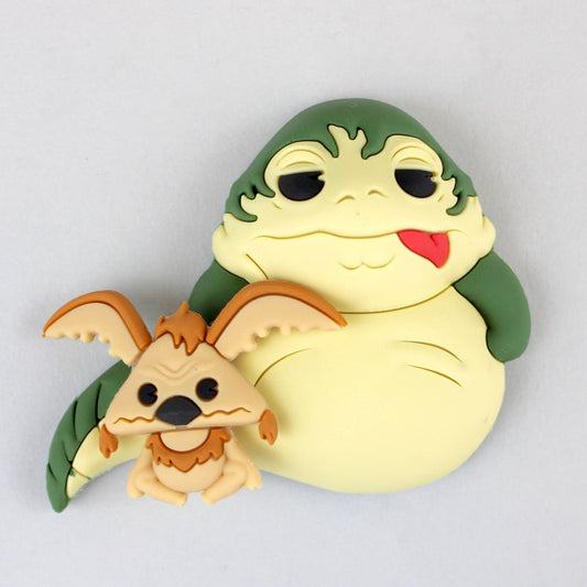 Star Wars Jabba the Hutt and Salacious Crumb 3D Foam Magnet