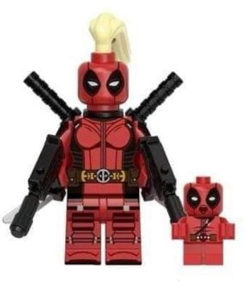 Marvel Lego Custom Minifigure - Lady Deadpool 1