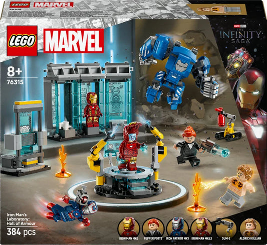 Marvel Lego Set #76315 - Iron Man's Laboratory: Hall of Armor
