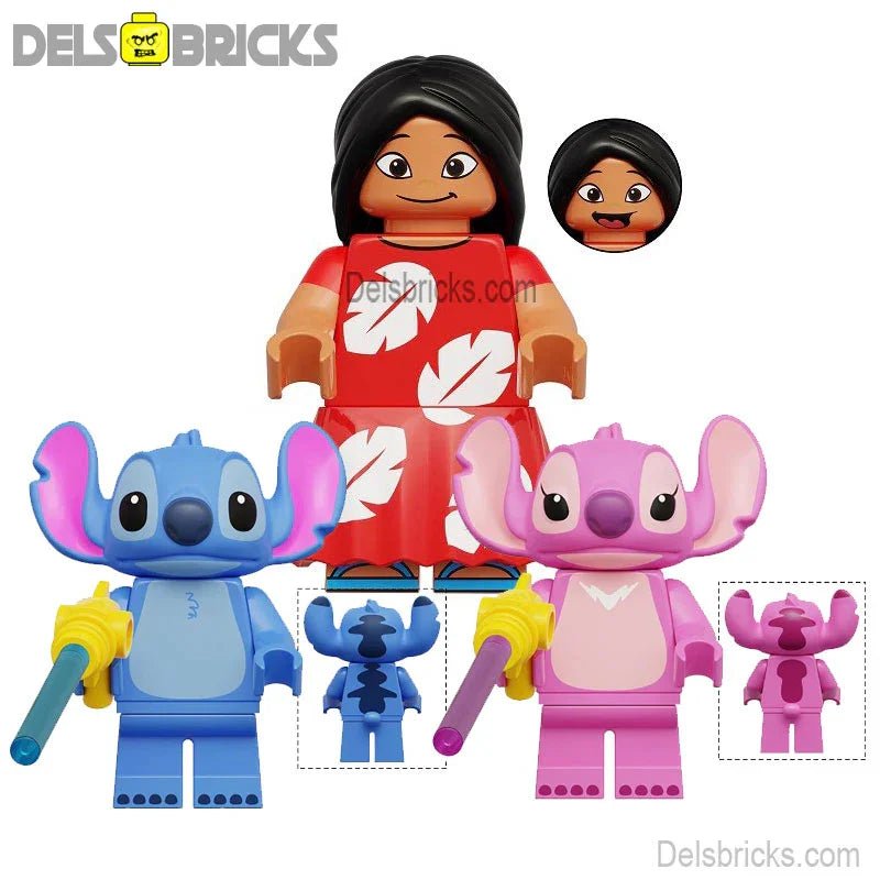 Disney Lego Custom Minifigure Set - Lilo & Stitch Set of 3