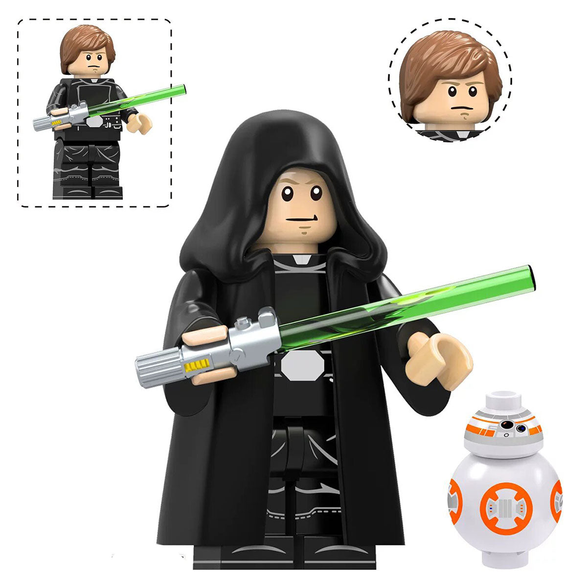 Star Wars Lego Custom Minifigure - Luke Skywalker Jedi Master 3